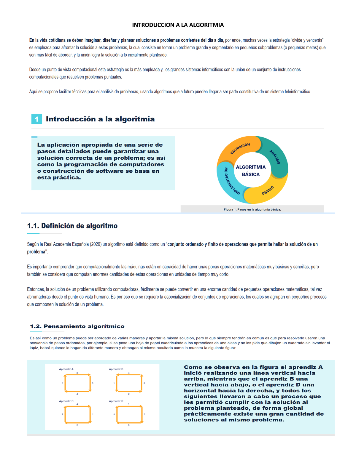 Introduccion A LA Algoritmia - ADSI - INTRODUCCION A LA ALGORITMIA ...