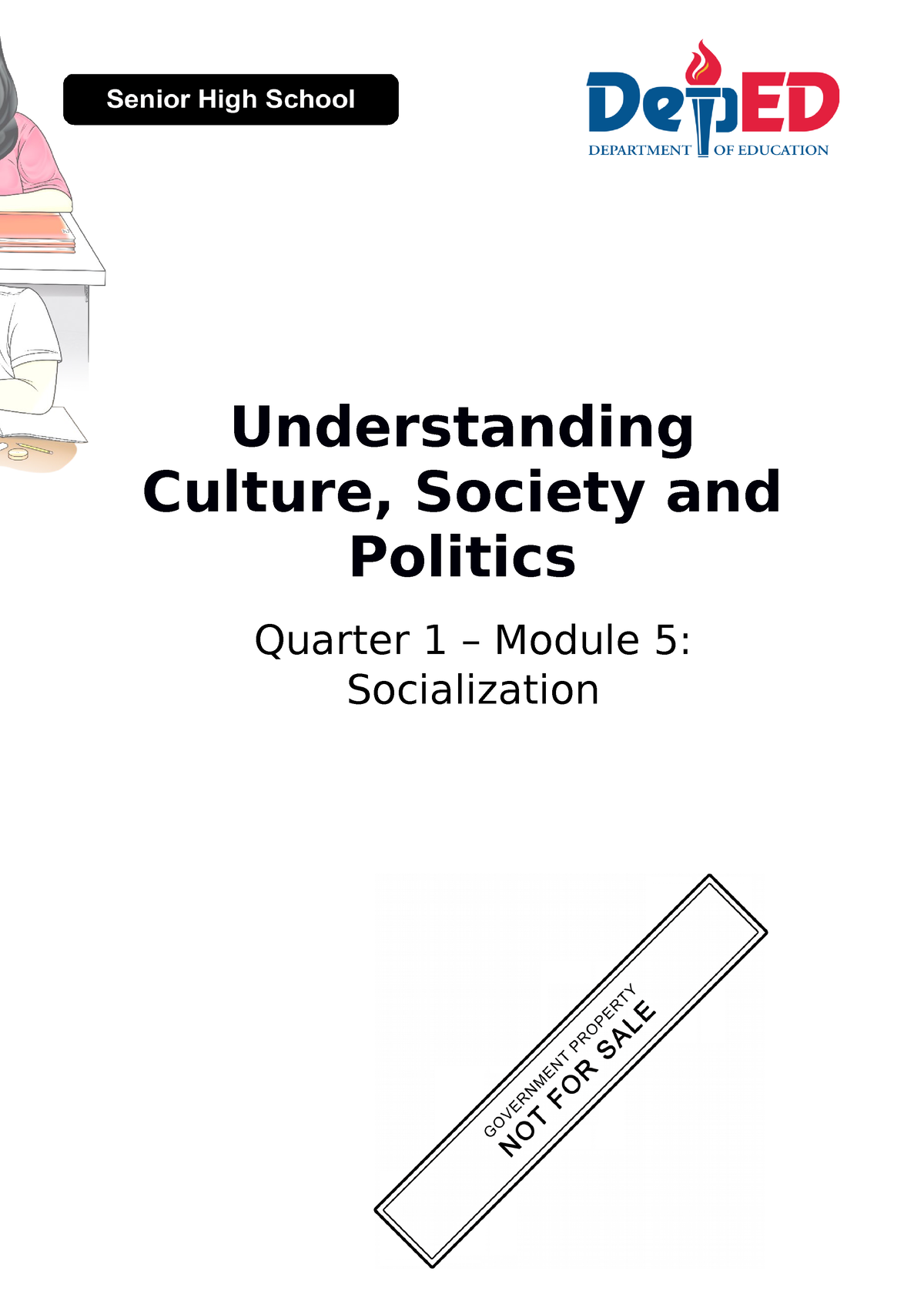 UCSP11 ADM Q1-5 M5 2020 V.1.0 - Understanding Culture, Society And ...