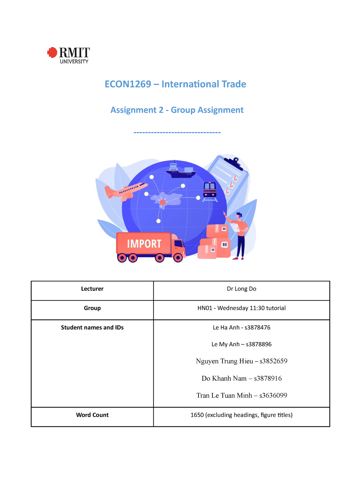 international trade assignment pdf
