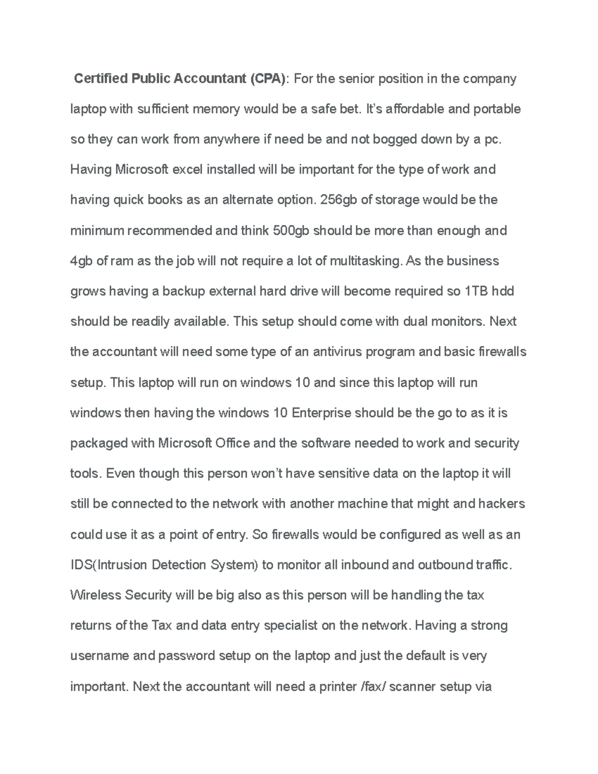 52 Technology, Hardware, and Software Certified Public Accountant