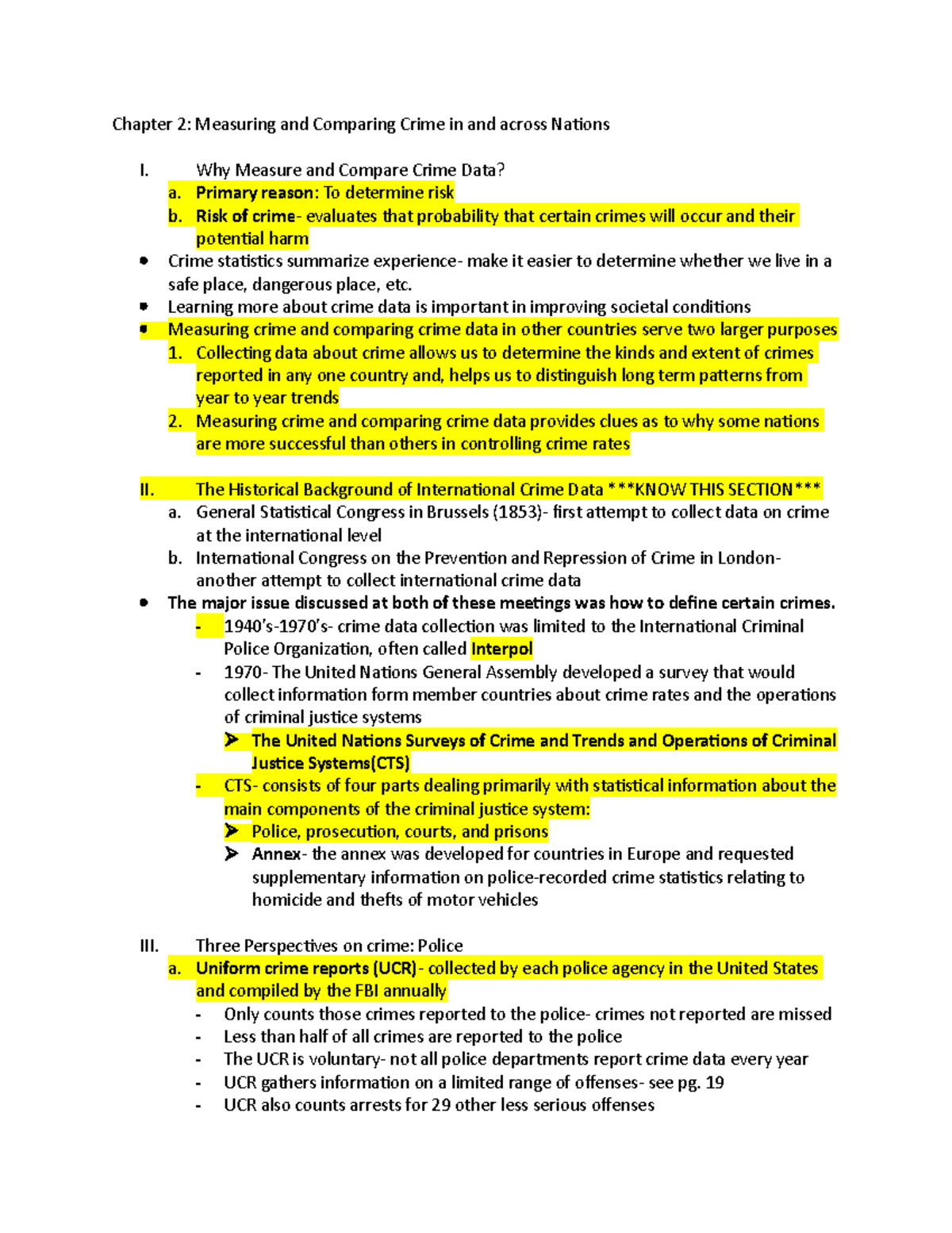 Chapter 2 - Com. Syst - Chapter 2: Measuring and Comparing Crime in and ...