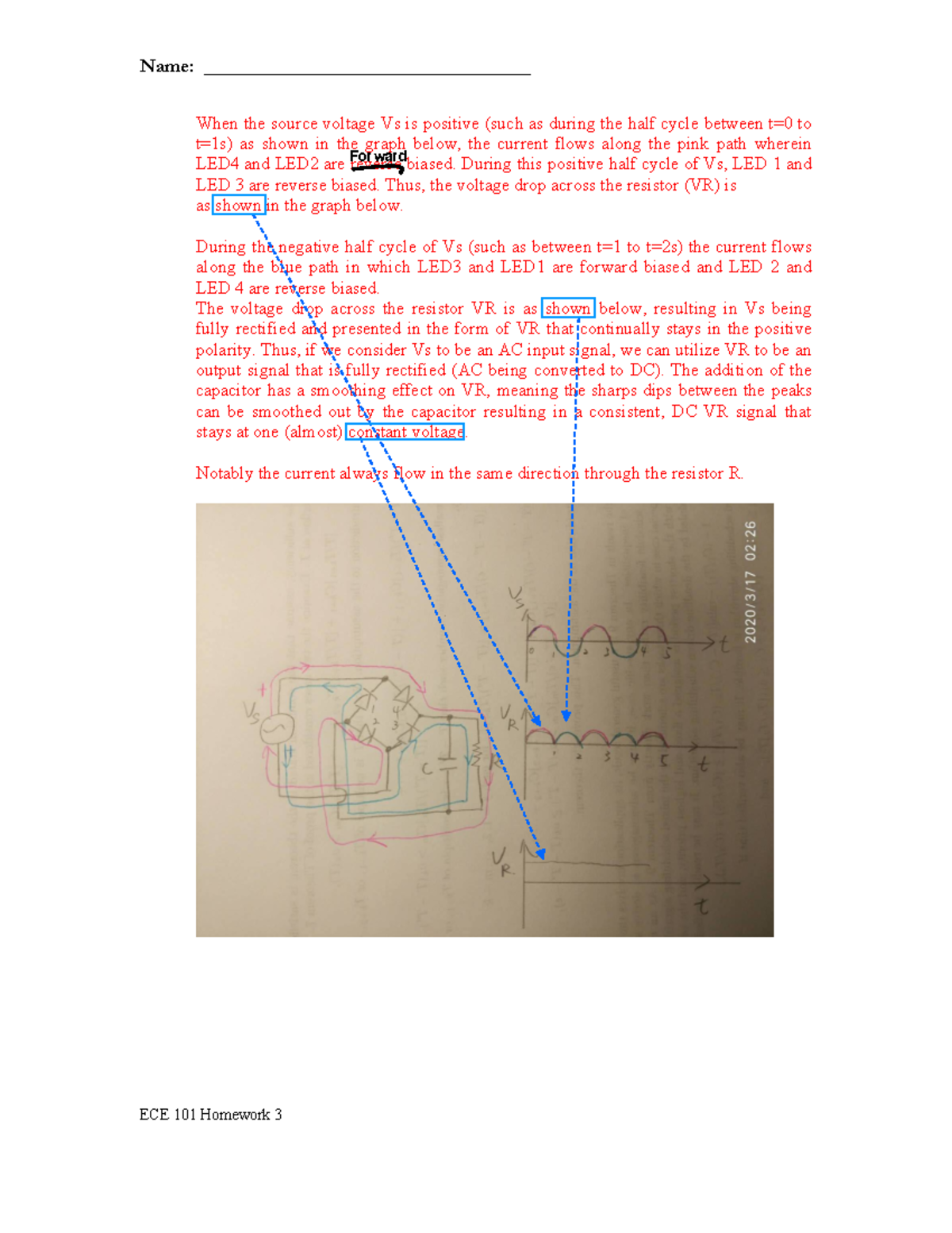 Full Wave Bridge Rectifier Name
