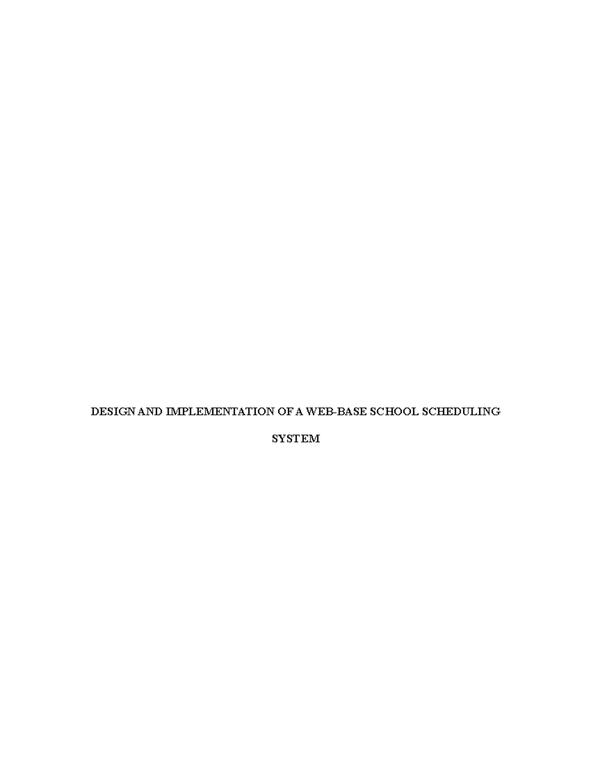 Design AND Implimentation OF A WEB - DESIGN AND IMPLEMENTATION OF A WEB ...