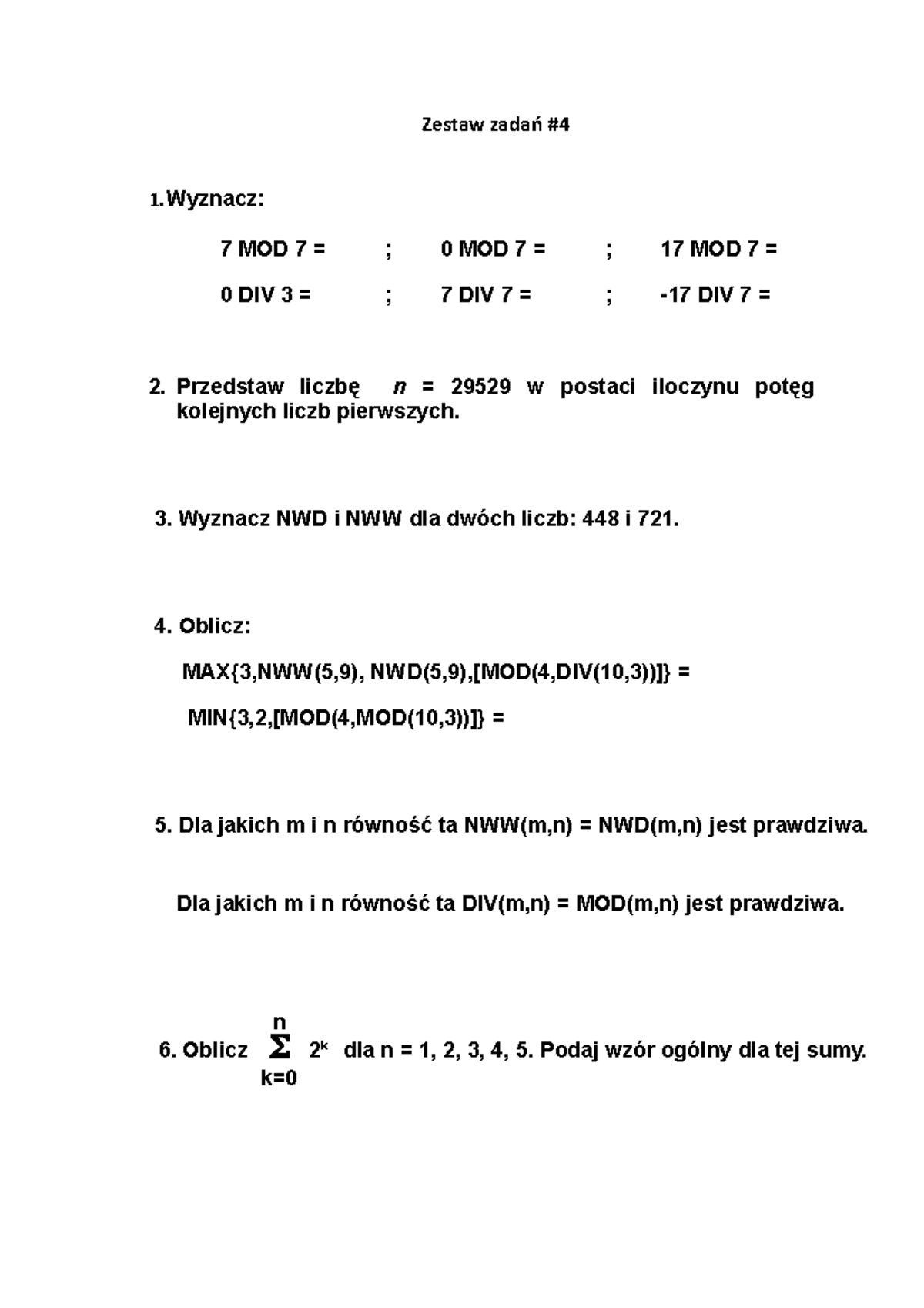 Nww Nwd Sprawdzian Pdf
