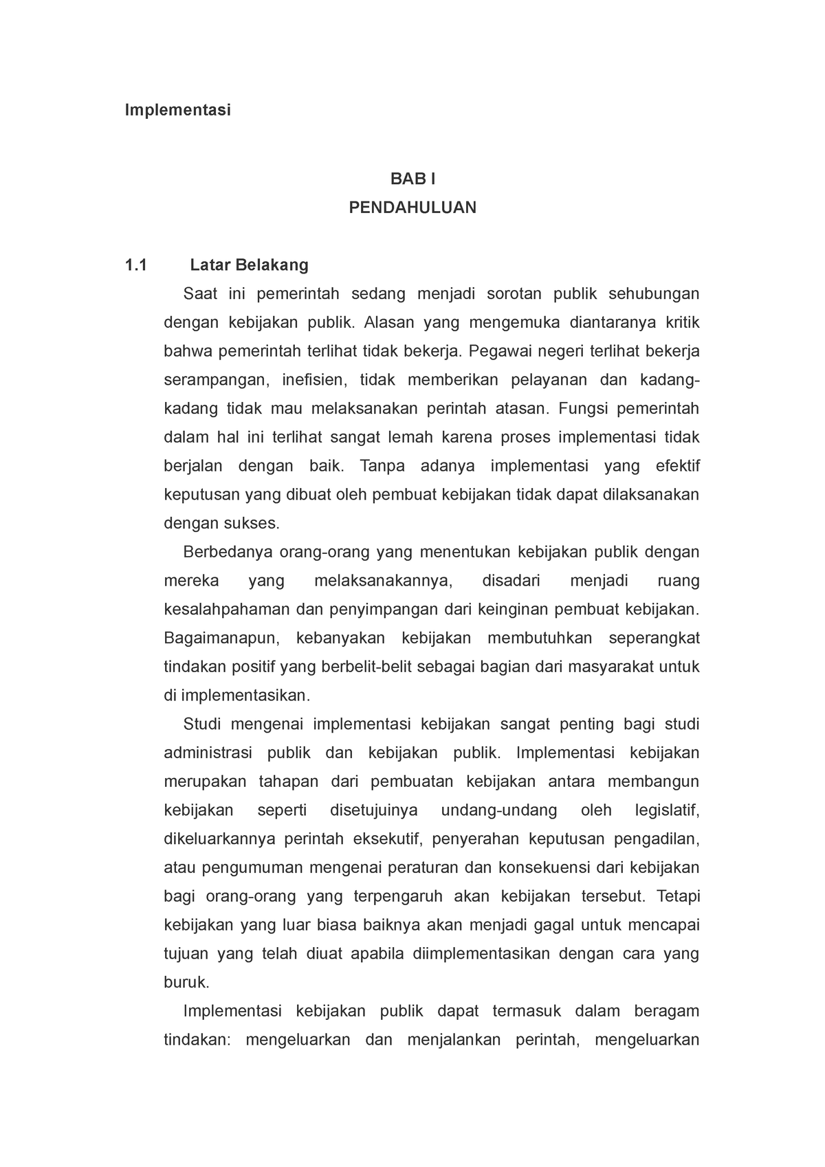 Implementasi - Membantu Mahasiswa Memahami Materi - Implementasi BAB I ...