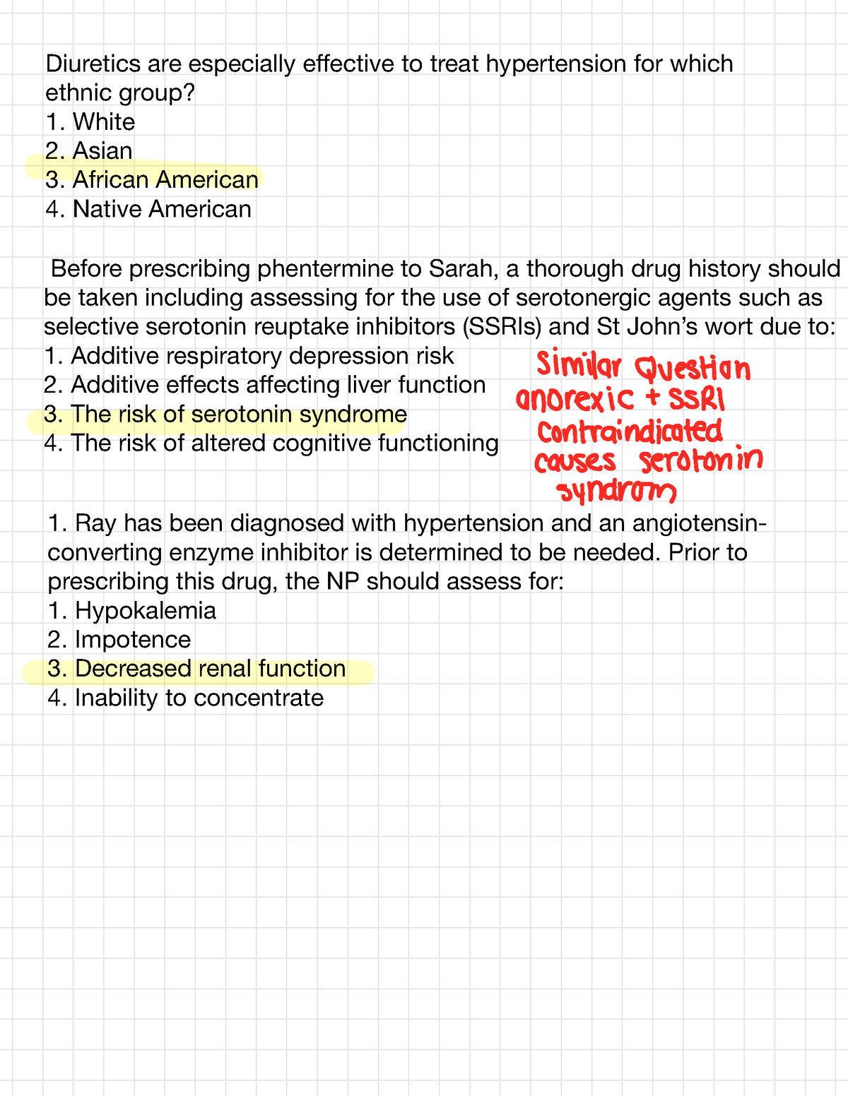 Exam 1 Study Questions - Diuretics Are Especially Effective To Treat ...