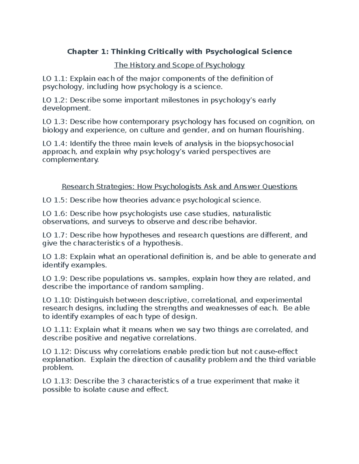 Exam 1 study guide - Dr. Brown-Kramer - Chapter 1: Thinking Critically ...