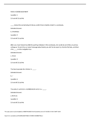 CI2000 Wk1 Assignment V02 - CI2000: Week 1 Assignment What Are The ...