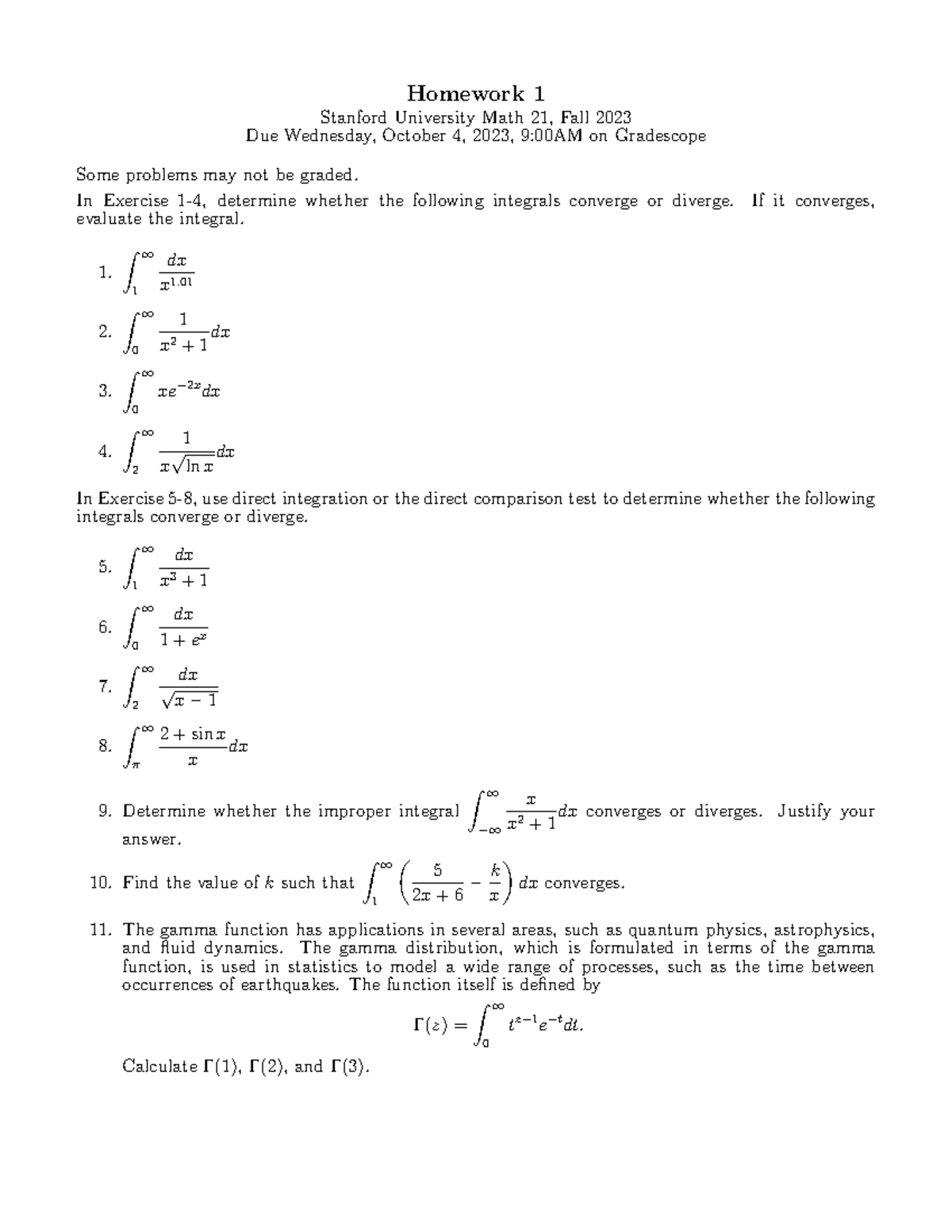 stanford university homework study