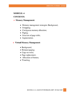 MOD-2 (23CSI33) - OPERATING SYSTEMS STUDY MATERIALS FOR MODULE 2 ...