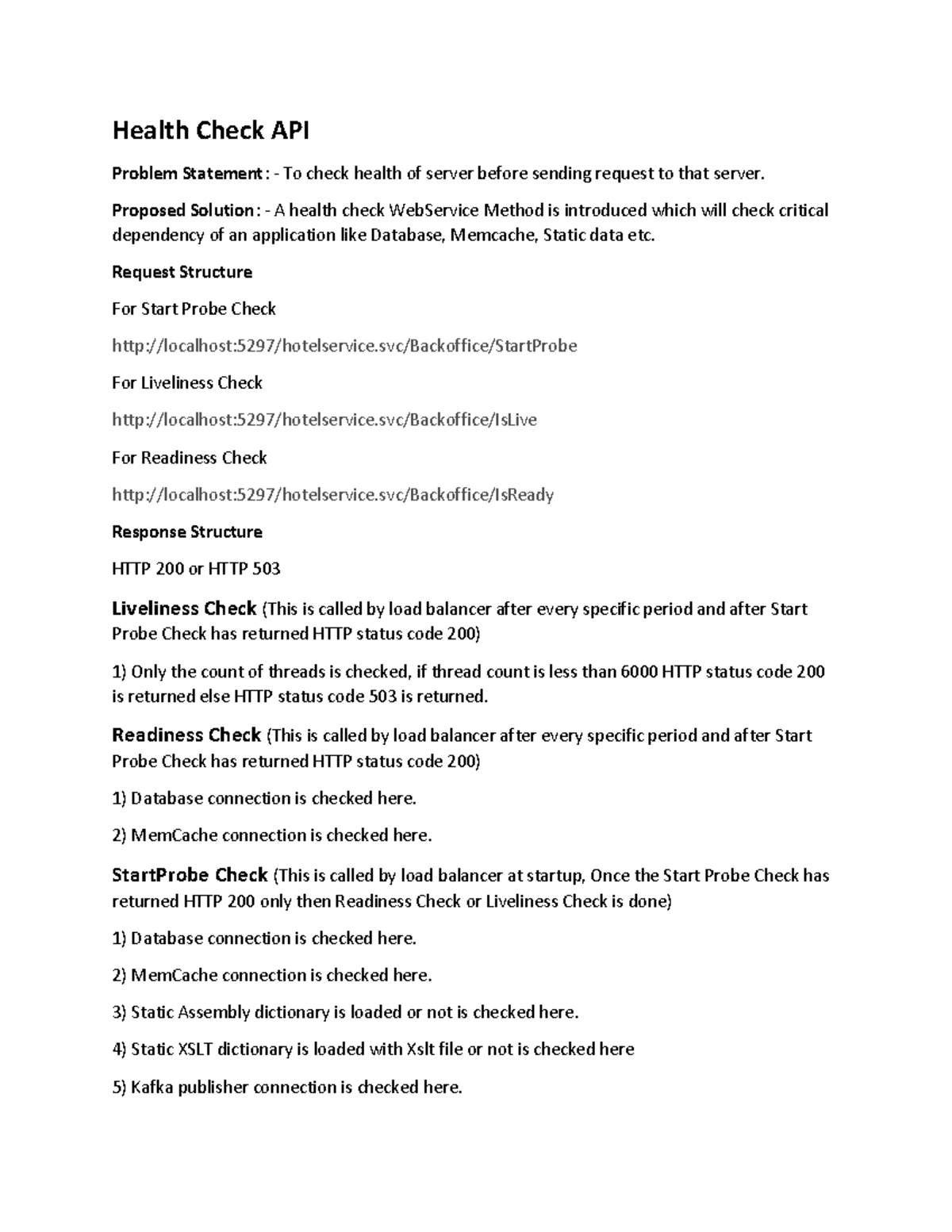 Hotel health check Api - jmjl - Health Check API Problem Statement ...