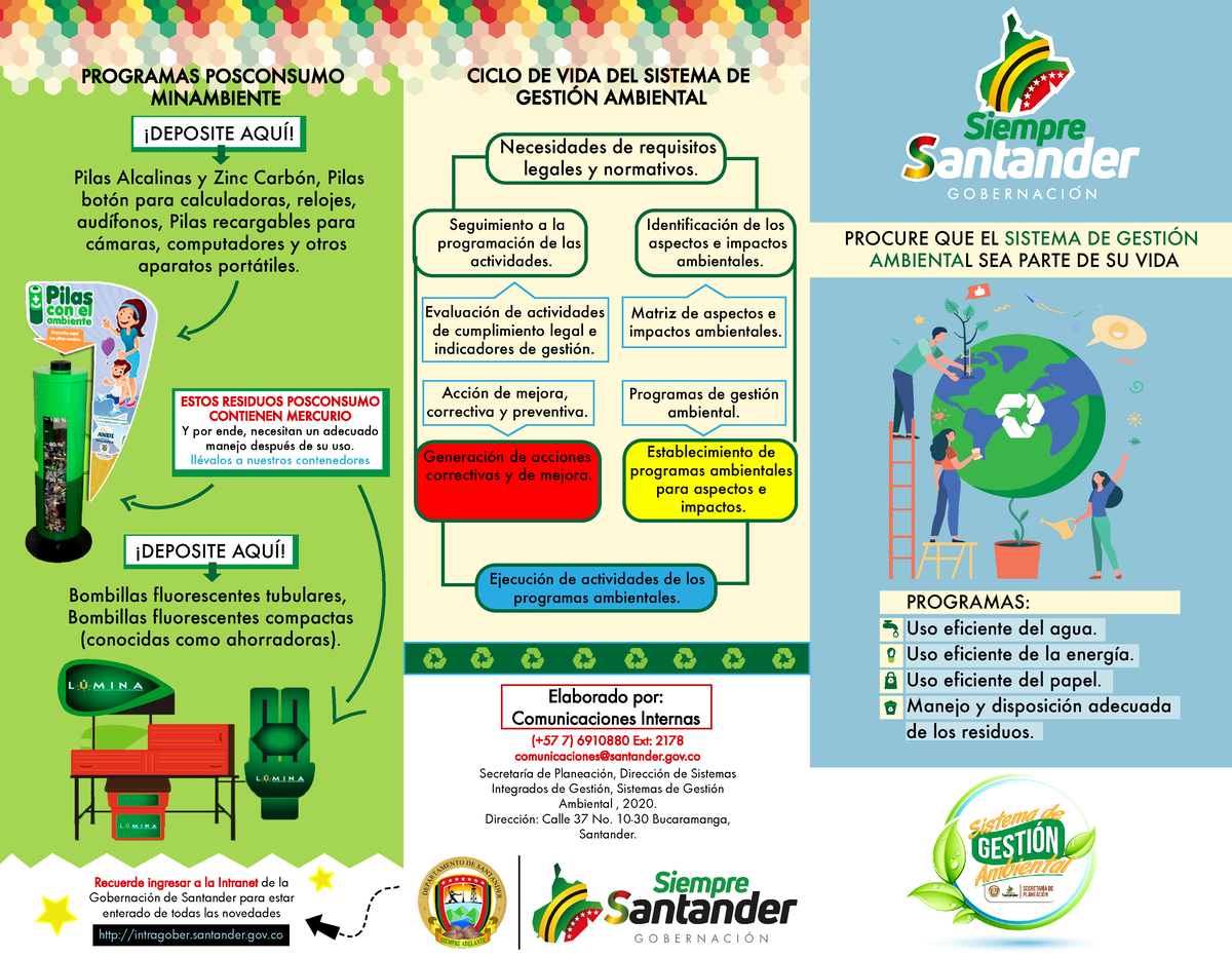 Triptico Gestion Ambiental 6 Oct - PROCURE QUE EL SISTEMA DE GESTI”N ...