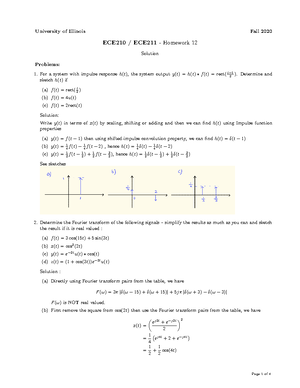 University of Illinois Fall 2020 ECE210 ECE211 Due Homework 09 ...