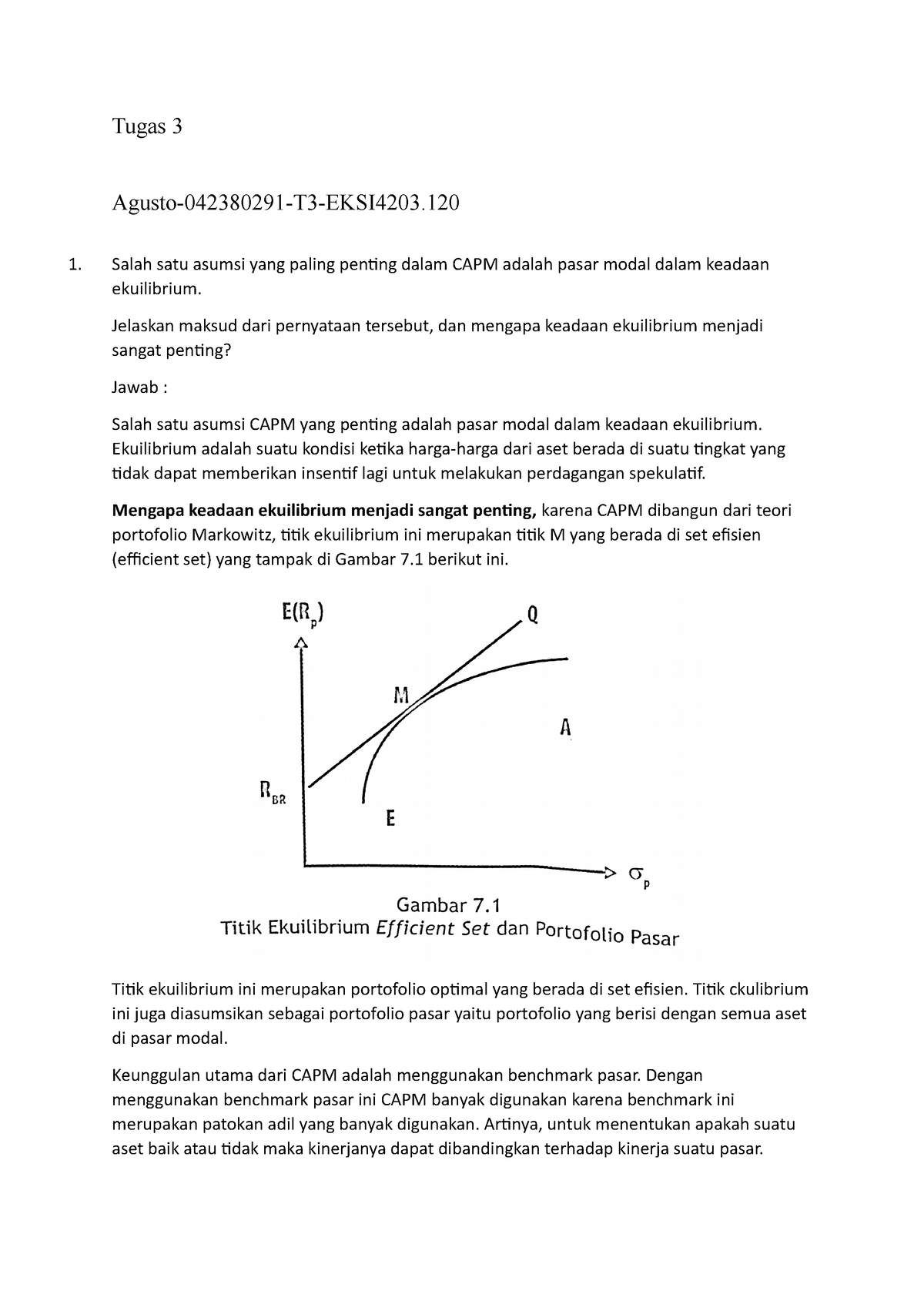 Teori Portofolio DAN Analisis Investasi - Tugas 3 Agusto-042380291-T3 ...