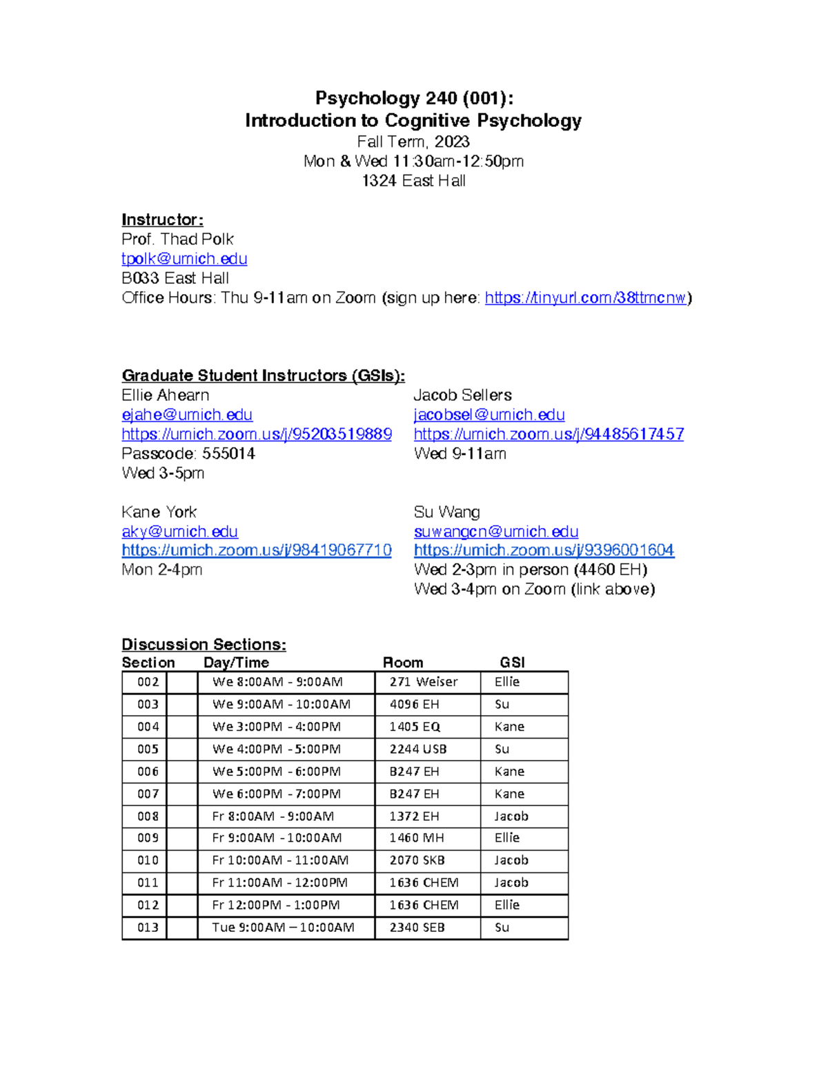 Syllabus Schedule Psychology 240 0 01 Introduction To Cognitive   Thumb 1200 1553 