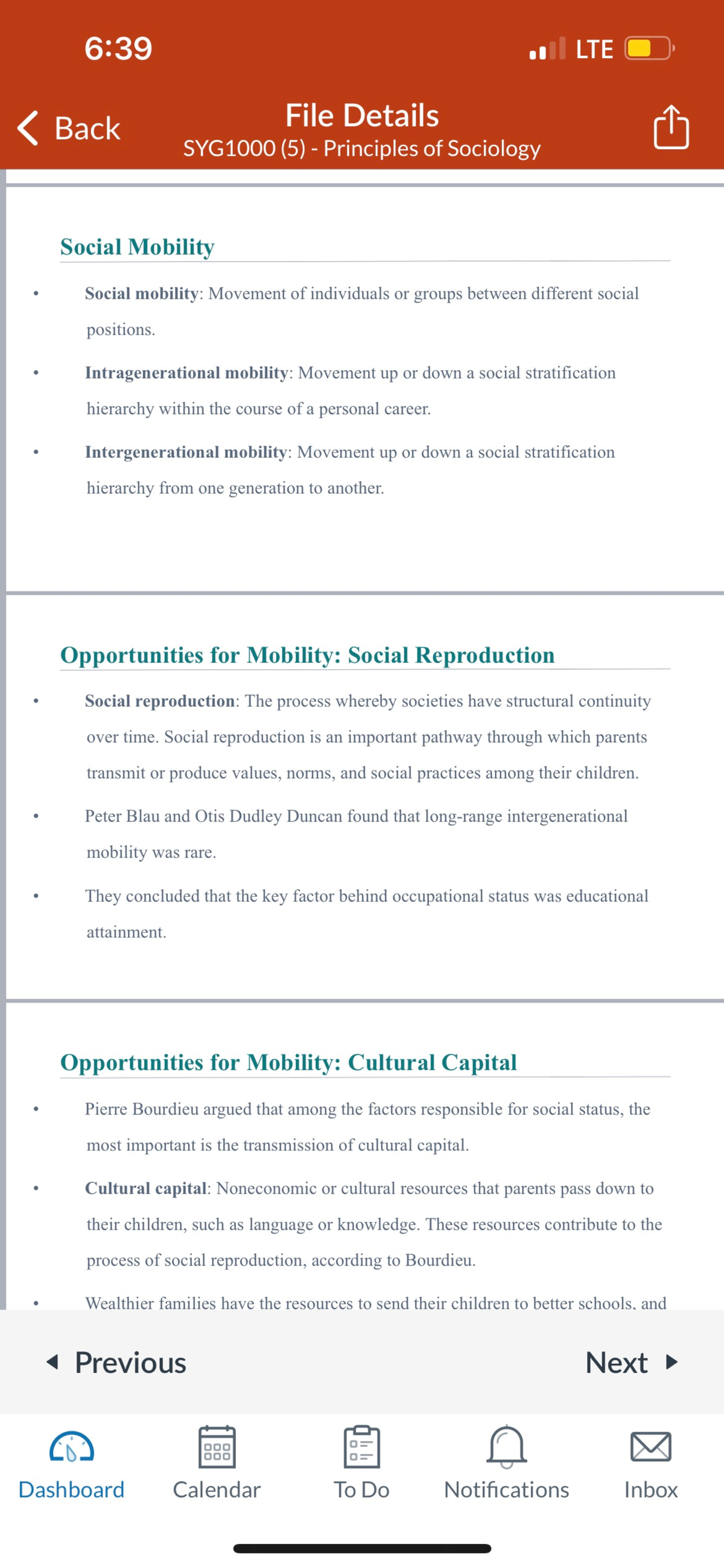 Sociology Chapter 7 - SYG1000 - Studocu