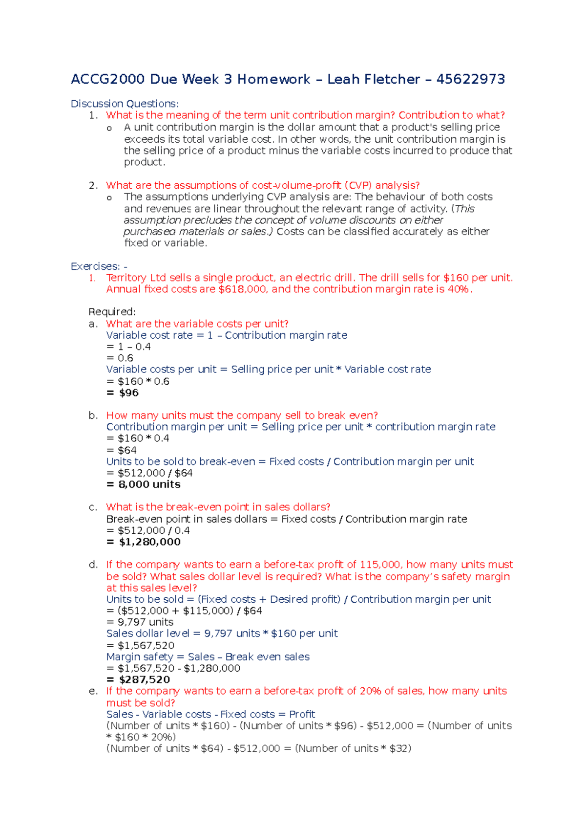 ACCG2000 Week 3 Homework For Accounting - ACCG2000 Due Week 3 Homework ...