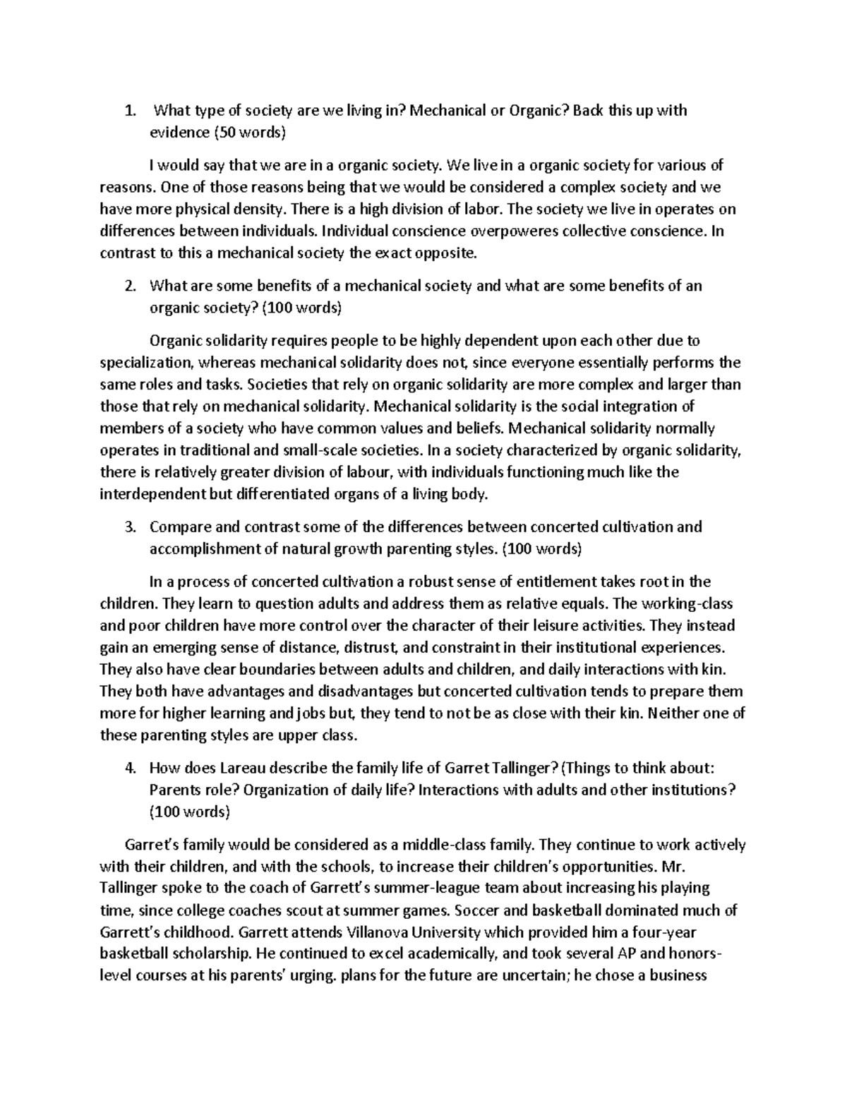 Document 14 - Coursework assignment - What type of society are we ...