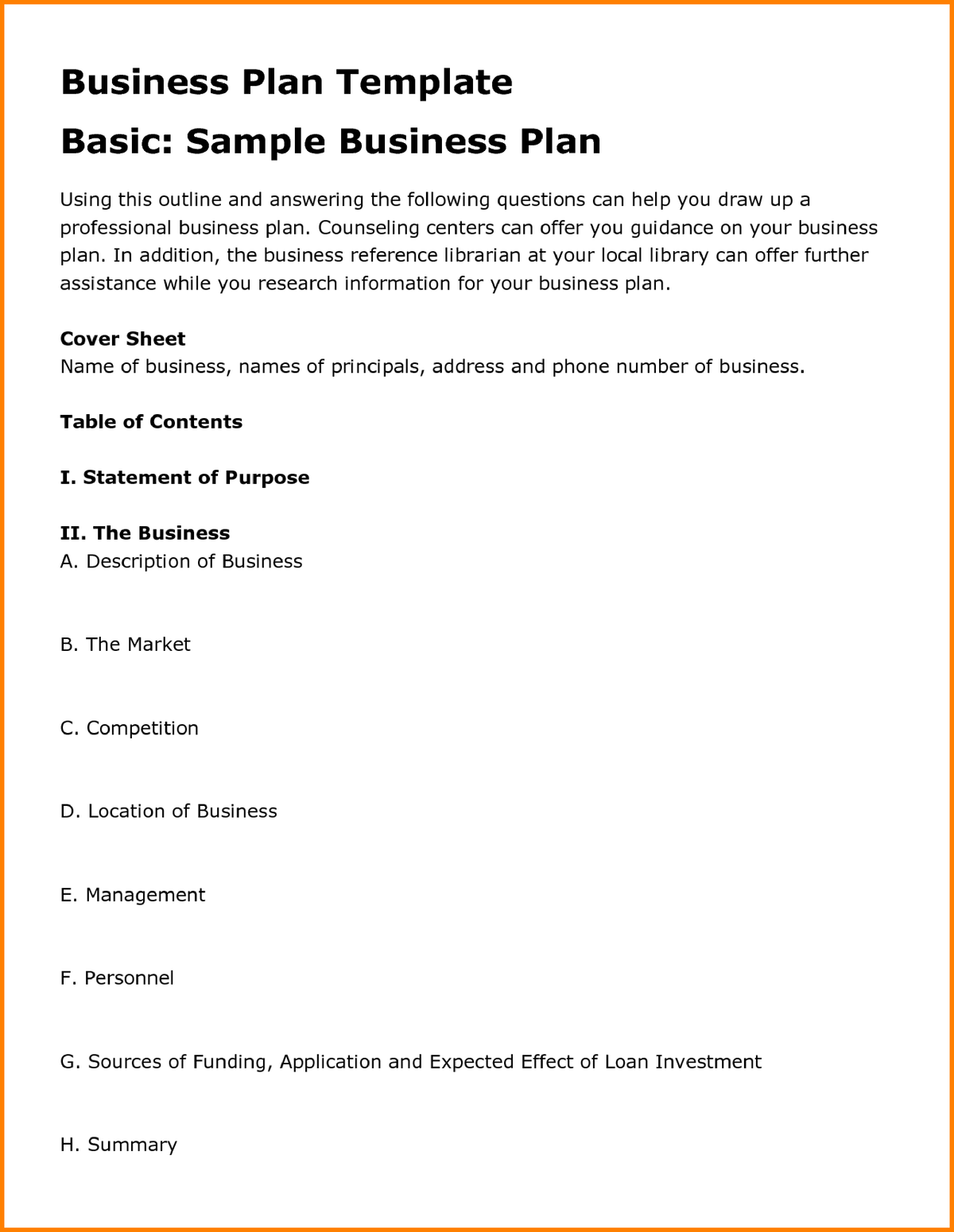 business plan for an engineering company