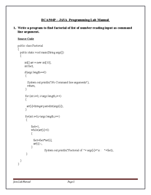 JAVA UNIT4 - Lecture Notes 4 - JAVA Programming - Studocu