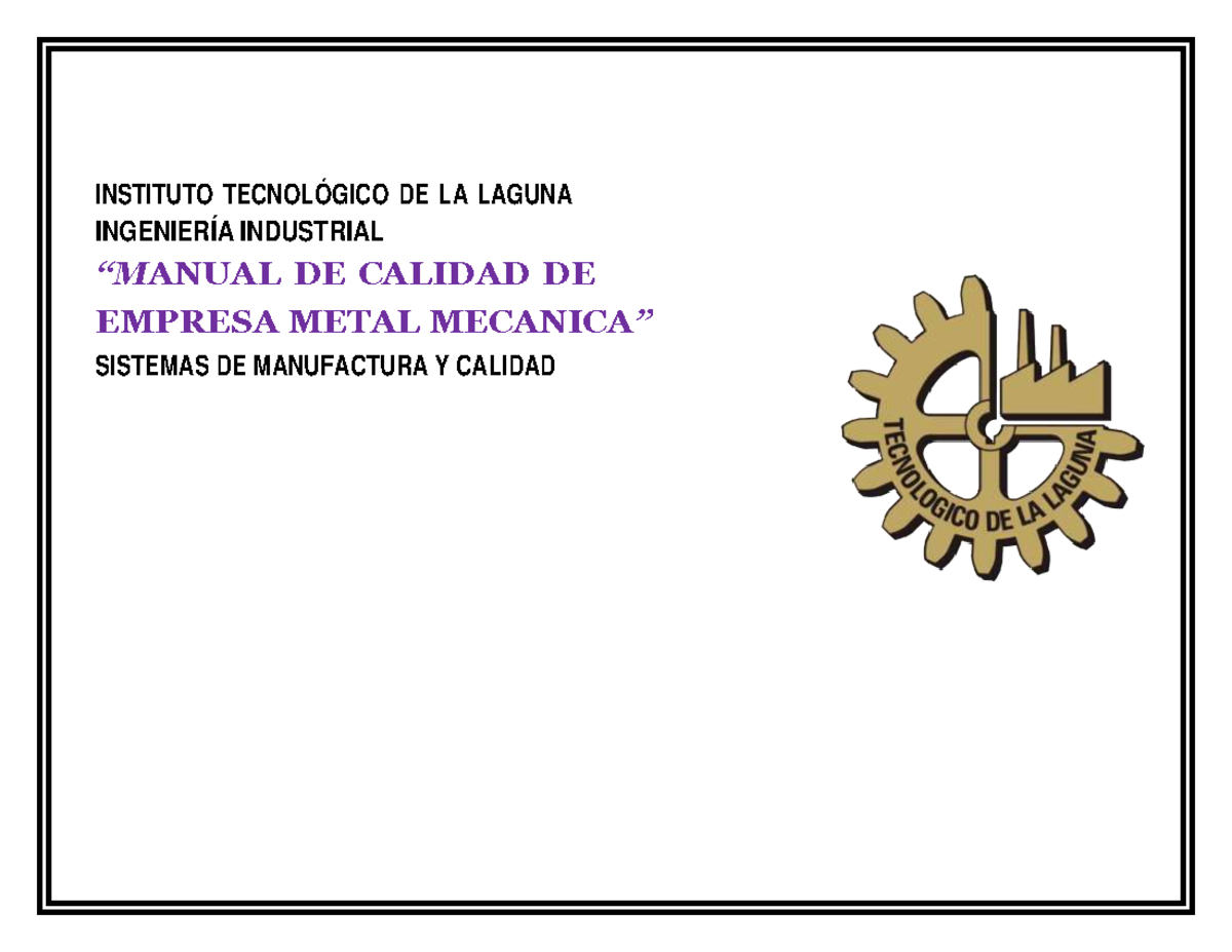 Manual De Metodos De Fabricacion Metalmecanica www.studocu.com