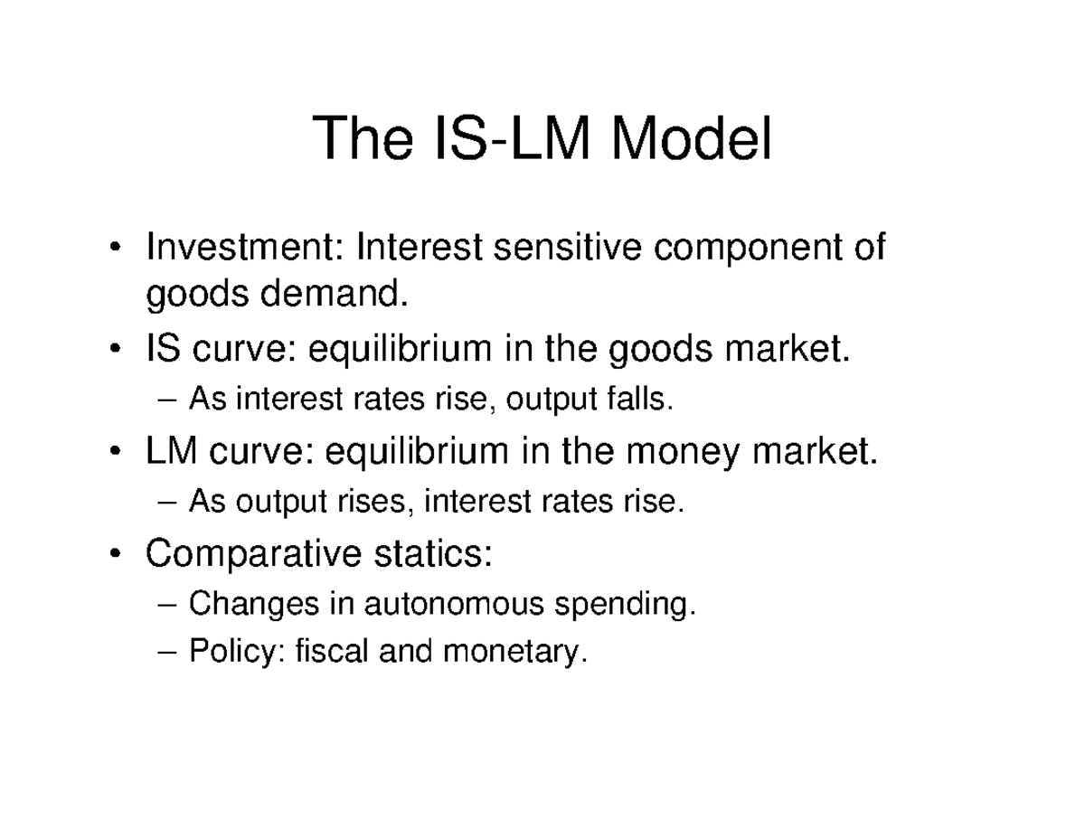 Lecture 7 estratti libro • Investment Interest sensitive component