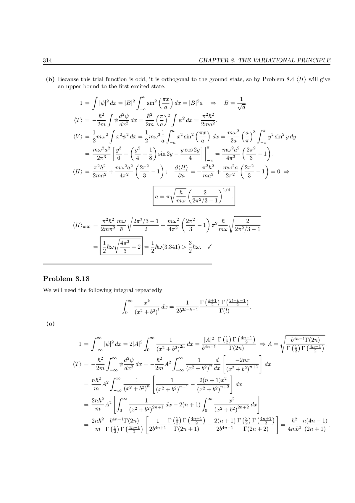 EP455 Study Material 314 - 314 CHAPTER 8. THE VARIATIONAL PRINCIPLE (b ...