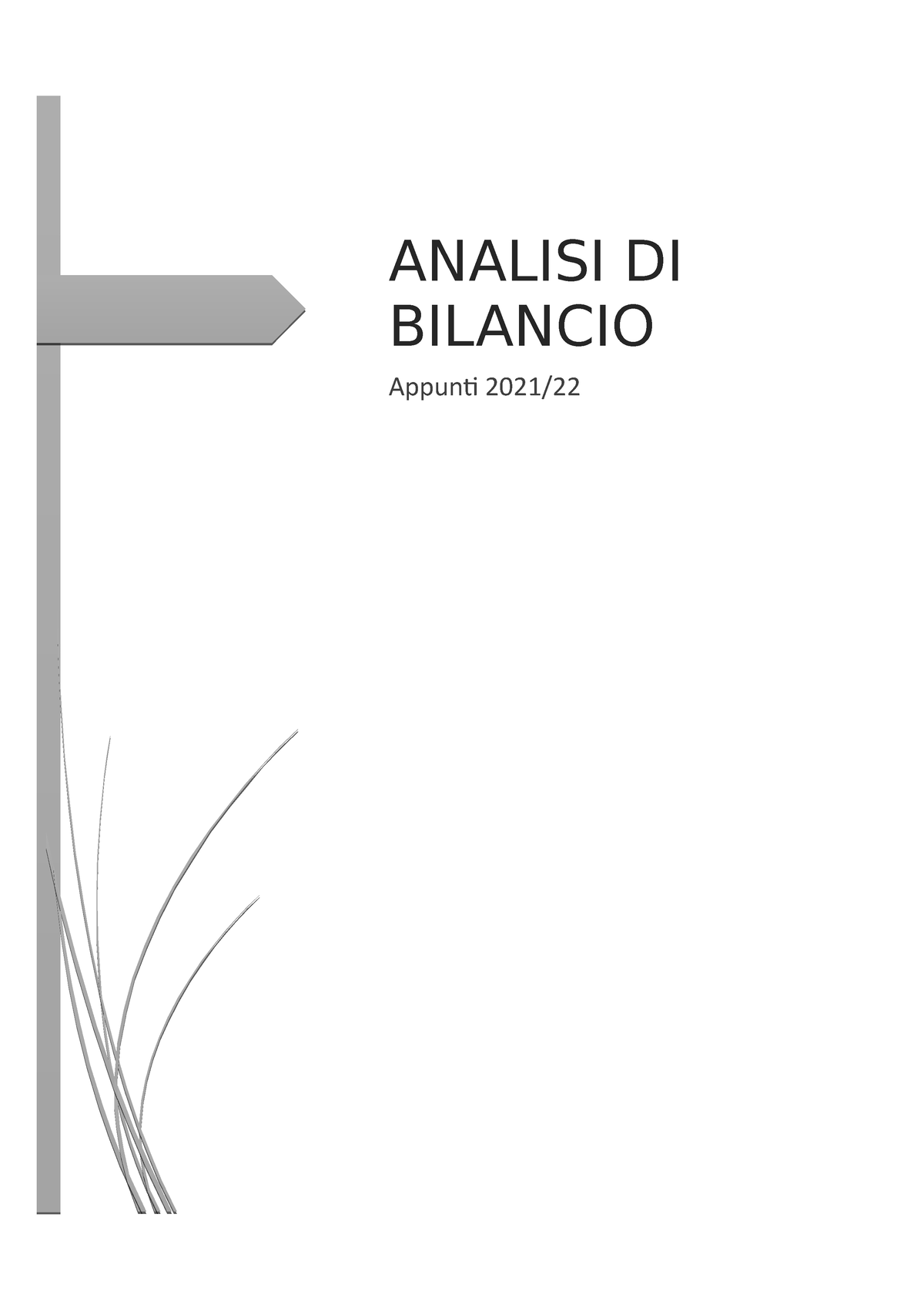 Analisi Di Bilancio Analisi Di Bilancio Appunti 2021 Analisi Di Bilancio 2009 Lanalisi Di 5397