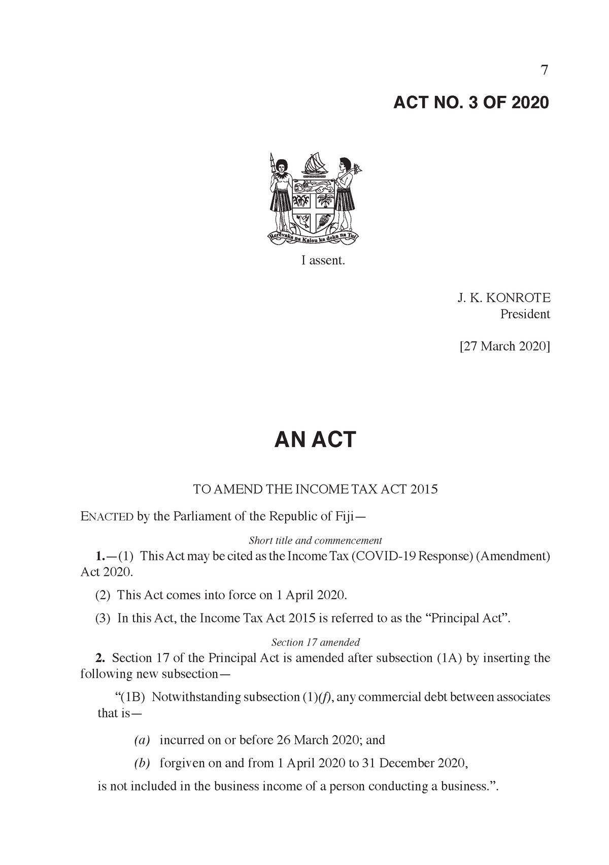 covid-19-response-income-tax-amendments-7-to-amend-the-income-tax-act