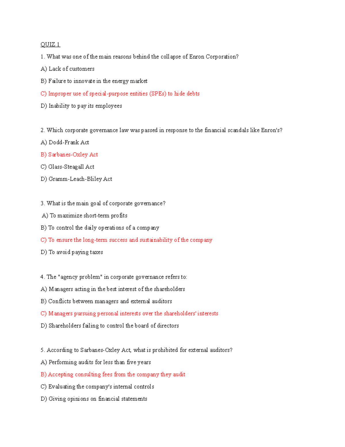 Audit-Quiz G1 - simple quiz - QUIZ 1 What was one of the main reasons ...