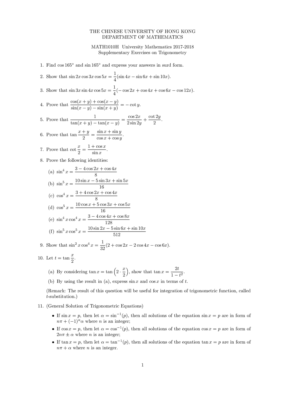 supplementary-exercises-on-trigonometry-find-cos-and-sin-and-express