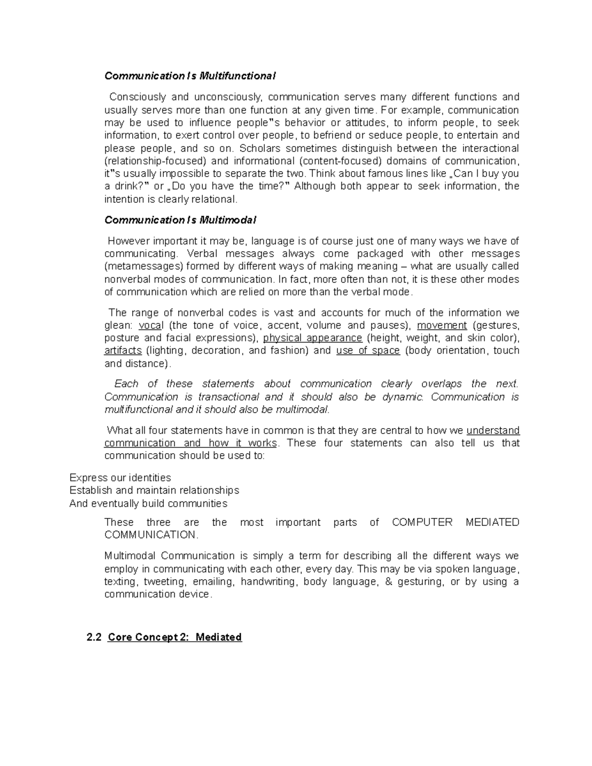 Computer Mediated Communication 2 - Communication Is Multifunctional ...