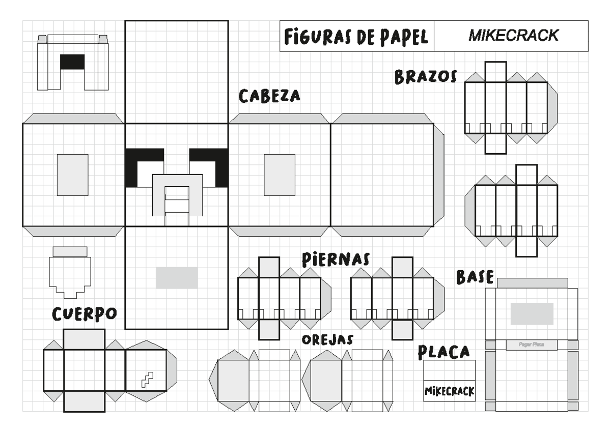 Mikecrack - Texto informativo - FIGURAS DE PAPEL MIKECRACK BRAZOS ...