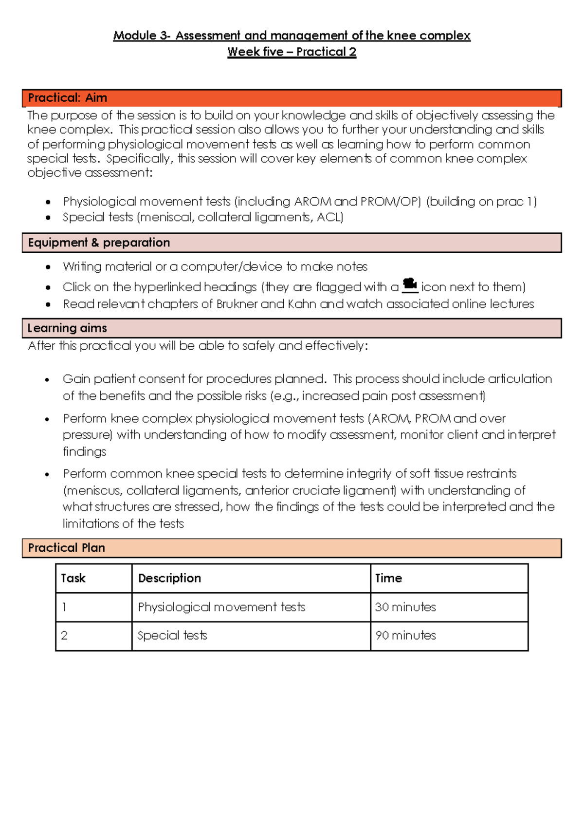 PHS313 knee week 5 prac 2 student version - Module 3 - Assessment and ...