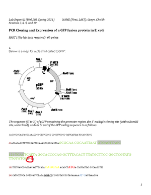 Bio 203 Lab Report 4 - BIOL203- SPRING 2022 NAME (LAST, First): LAB13 ...