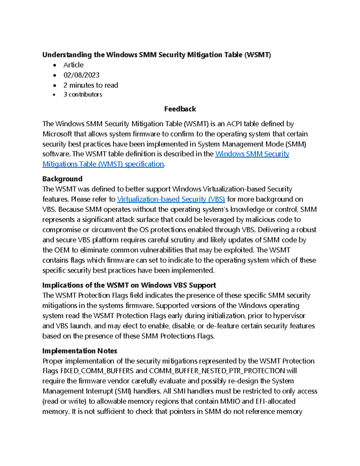 Document 32 - Bob - Understanding the Windows SMM Security Mitigation ...