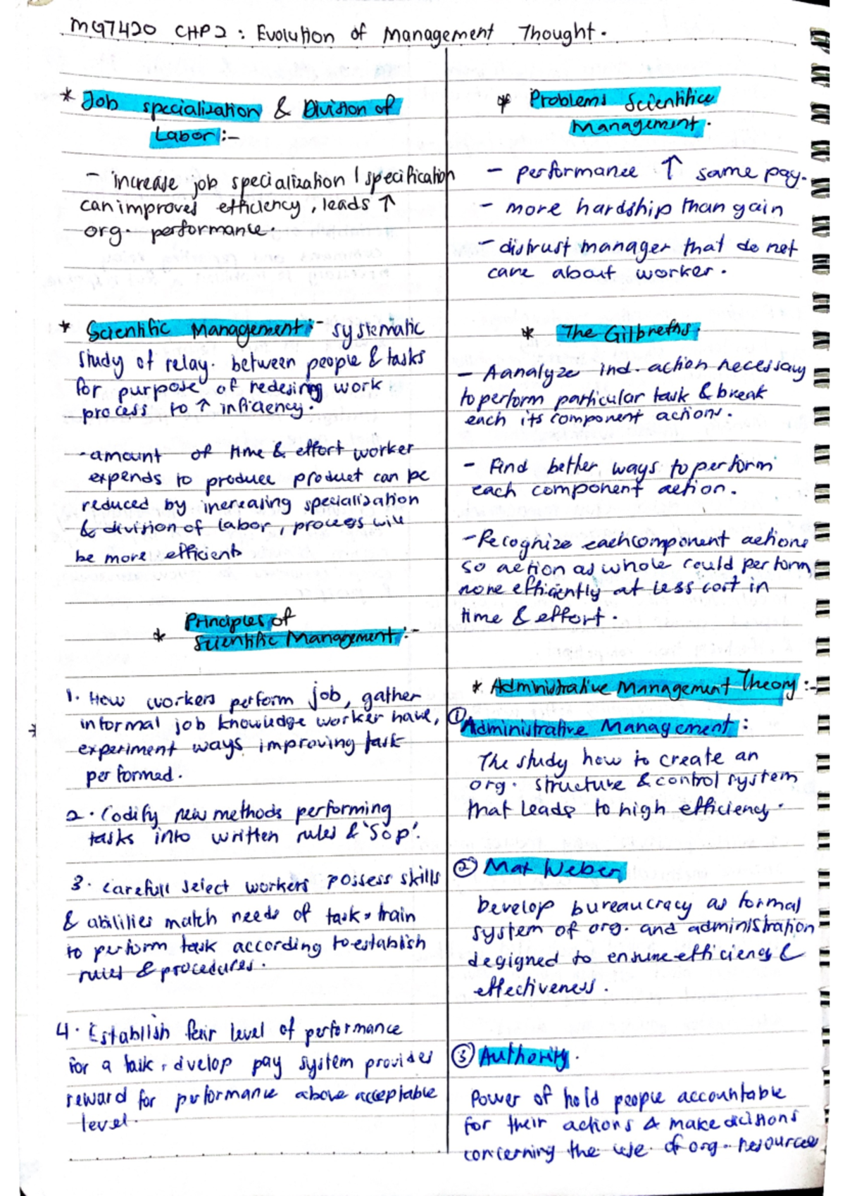 Notes MGT CHP2 (principles and practice management ) - Principles and ...
