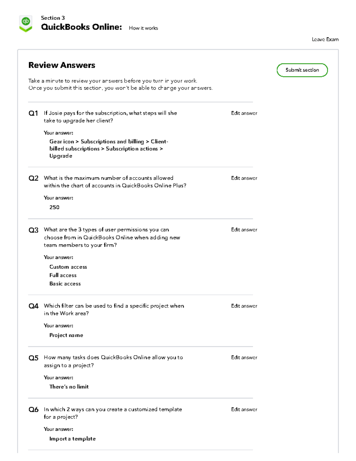 33Intuit Training Portal Section 3 QuickBooks Online How it works