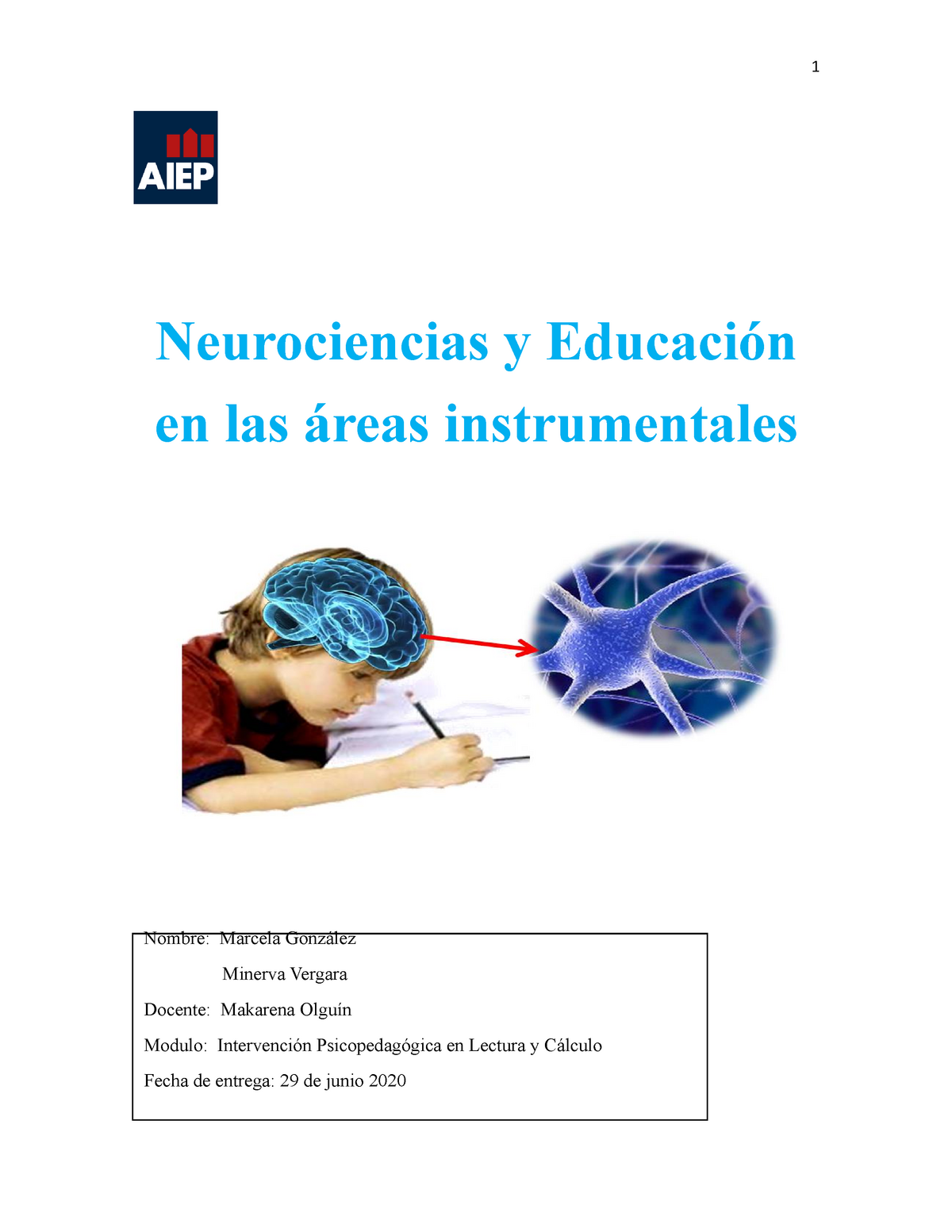 Bailarín Toro intercambiar Neurociencias y aprendizaje de areas instrumentales - Neurociencias y  Educación en las áreas - Studocu