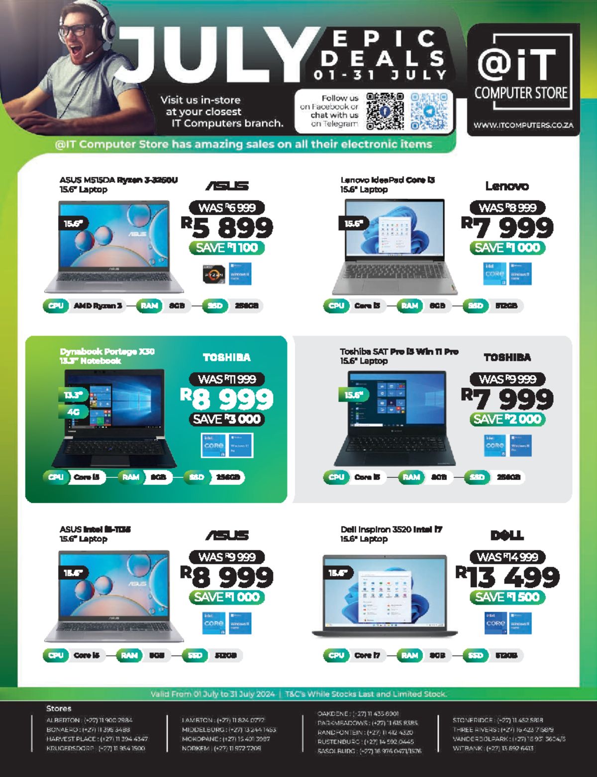 New IT Computers July Pamphlet Email Ready - JULY EPIC DEALS Visit us ...