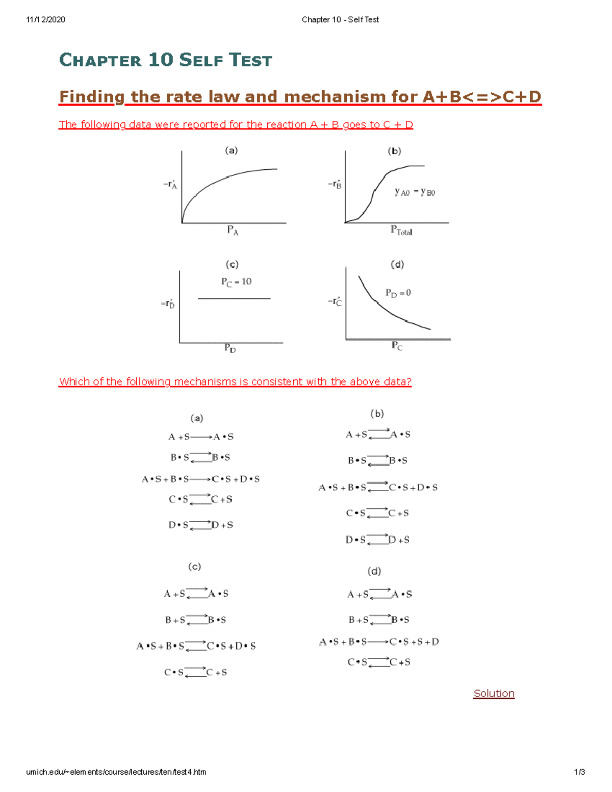 Chapter 10 - Self Test2 - just to test yourself - 11/12/2020 Chapter 10 ...