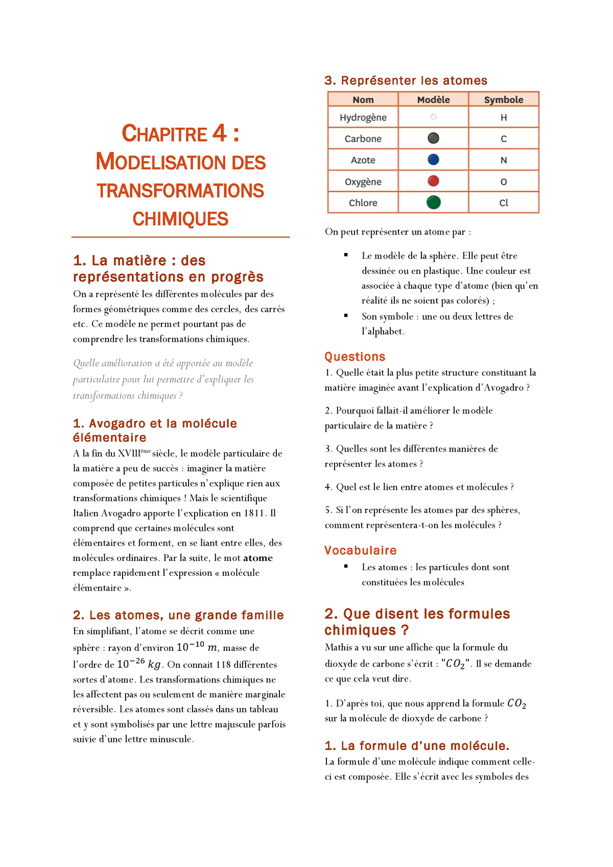 04 Modelisation Des Transformations Chimiques - CHAPITRE 4 ...