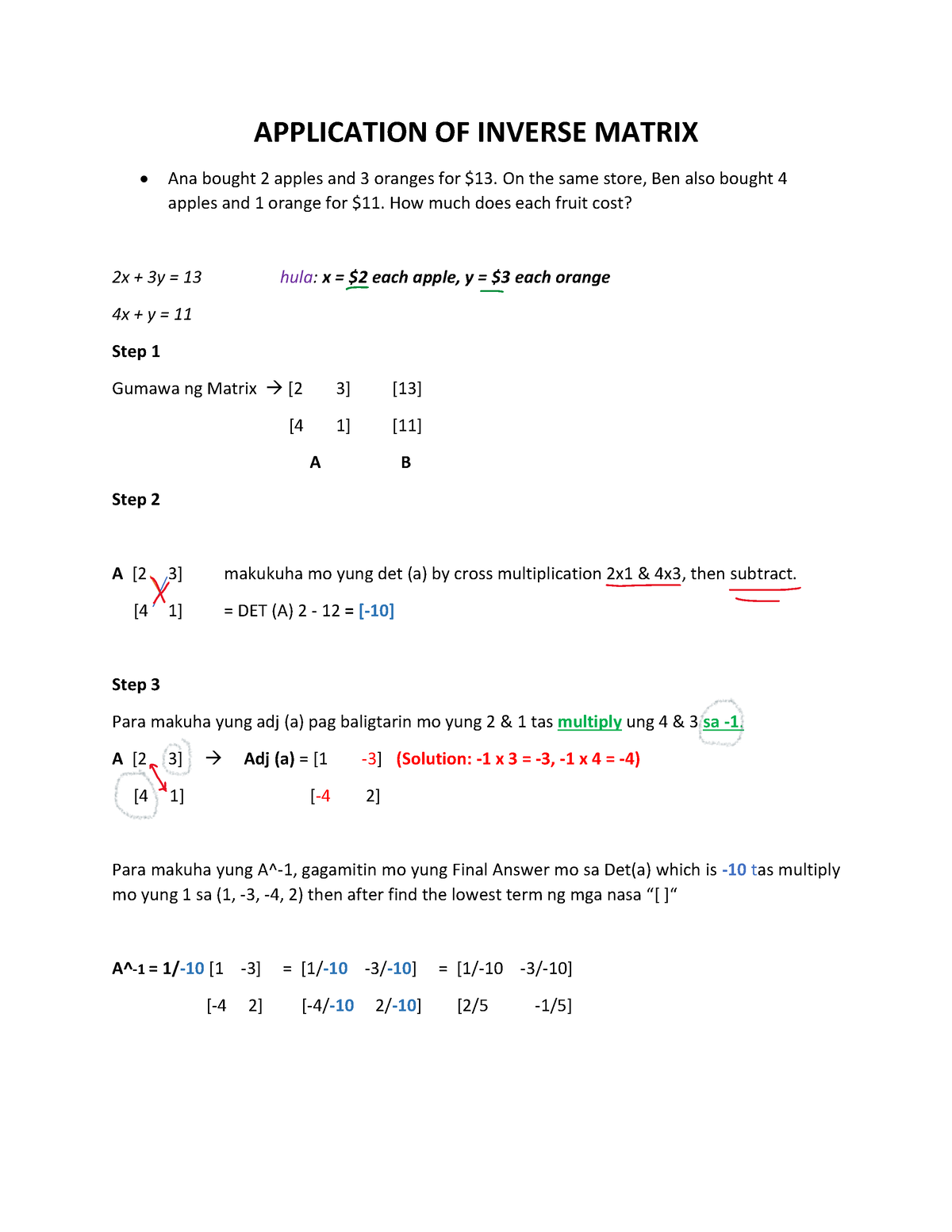 application-of-inverse-matrix-application-of-inverse-matrix-ana