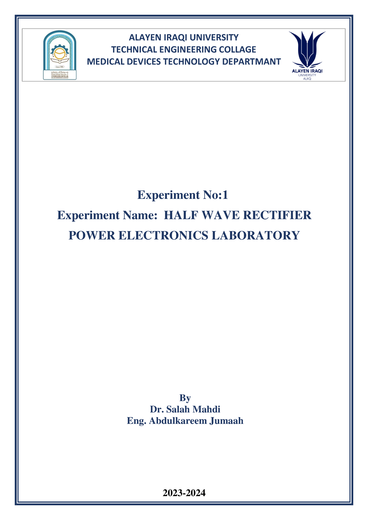 EXP 1 2 Practical 2023 2024 TECHNICAL ENGINEERING COLLAGE MEDICAL   Thumb 1200 1697 