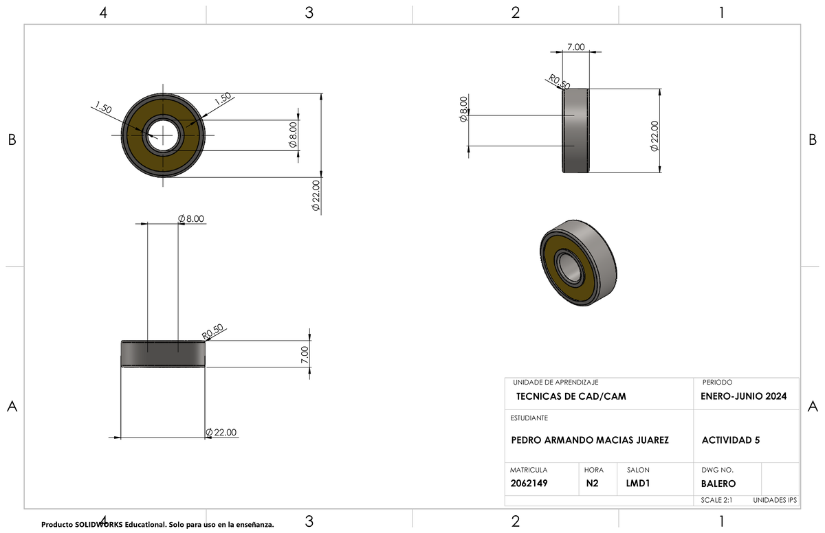 Balero Plano - sss - Técnicas de Cad Cam - 22. 8. 1. 1. 22. 8. 7. R0 ...