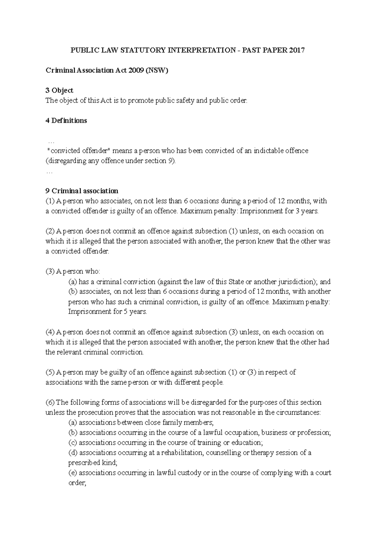 Public Law - Statutory Interpretation - 2017 Past Papers - PUBLIC LAW ...