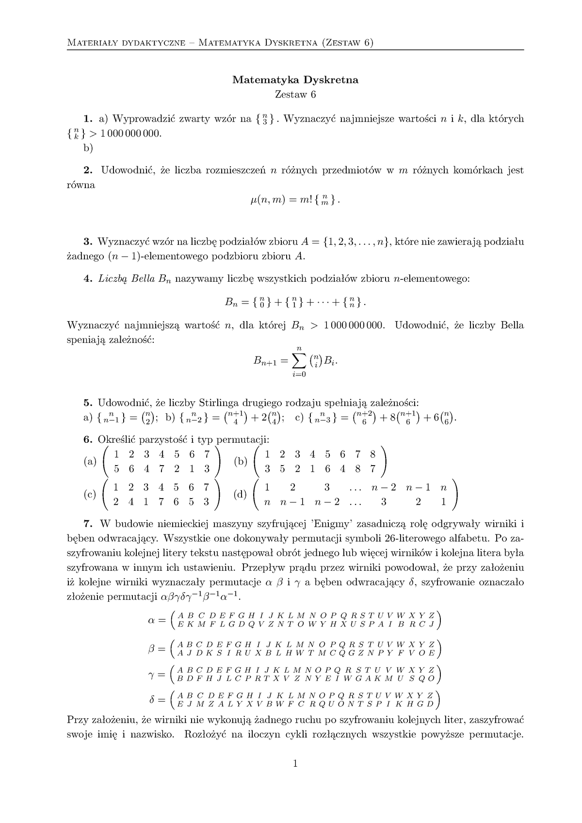 Matematyka Dyskretna CW 6 2012 - Dydaktyczne Matematyka Dyskretna ...