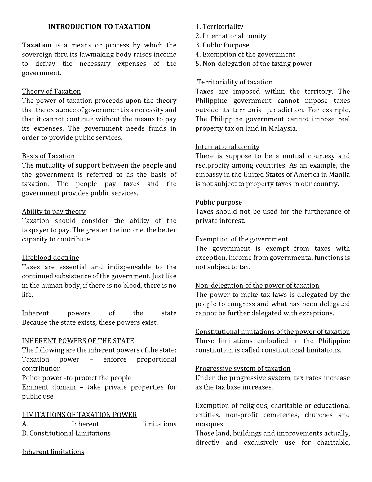 income-taxation-notes-introduction-to-taxation-taxation-is-a-means-or