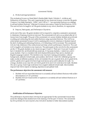 JNT2 TASK 1 Needs Analysis - A Problem Students in the 5th grade have ...