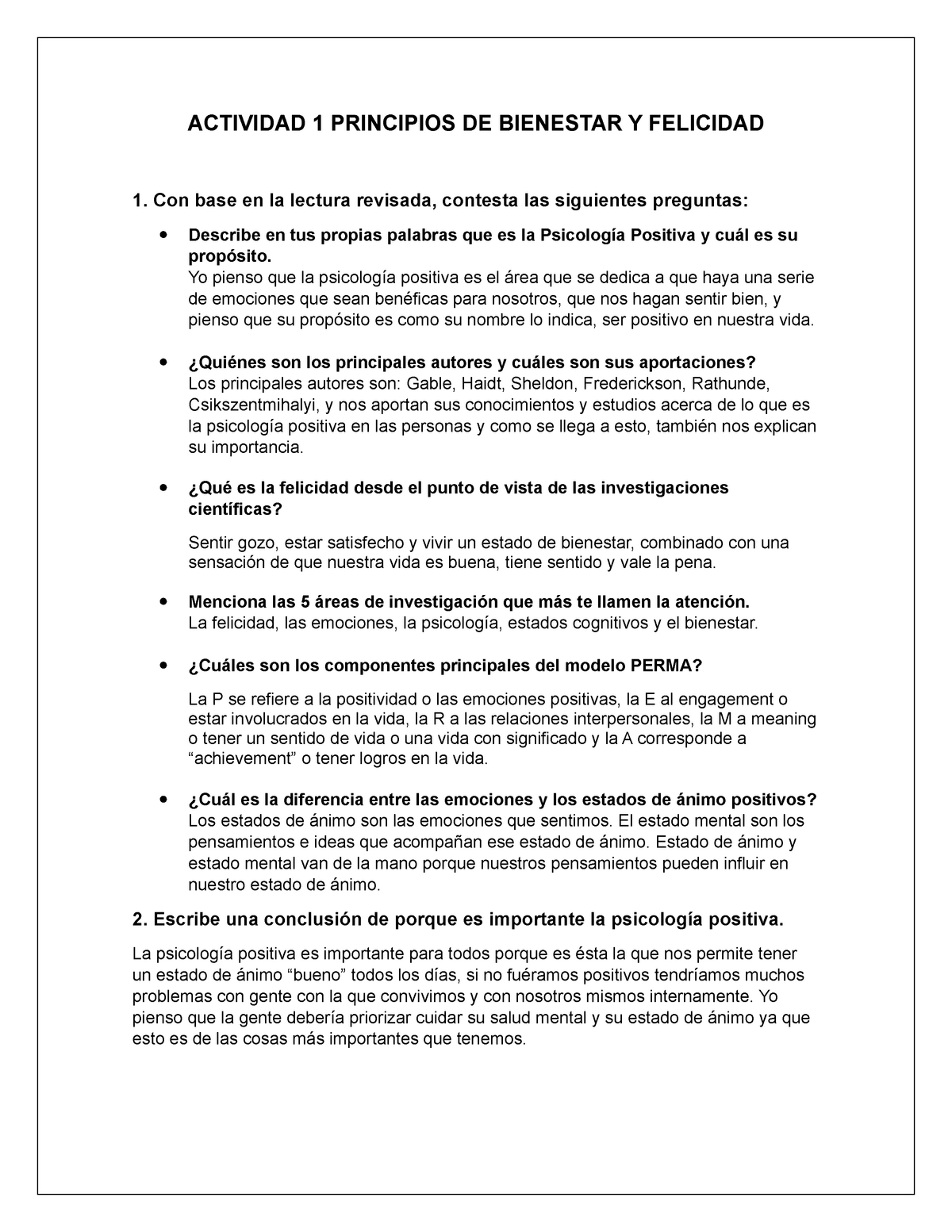 Actividad 1 Principios De Bienestar Y Felicidad (1er Semestre ...